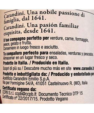  Acetificio Carandini Bis Apple Vinegar Carandini: Classic and Organic with the "mother" 500ml x 2 - Buy Online on GoSupps.com