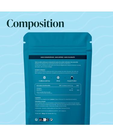 Marine Collagen Powder Type 1 and 3 Unflavoured 5 g per day 30 day cure Hydrolyzed Peptides 2000 DA Hydrolyzed Skin & Flexible Joints Bag 153 g Essentials by Novoma - Buy Online on GoSupps.com
