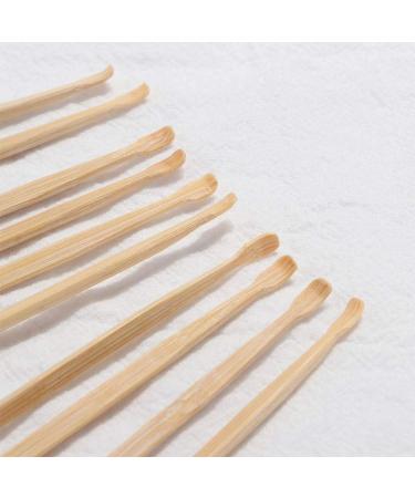 14 Pcs Bamboo Ear Cleaner | Goose Feather Wood Ear Pick | Portable Ear Wax Cleaning Stick & Remover Tools - Buy Online on GoSupps.com