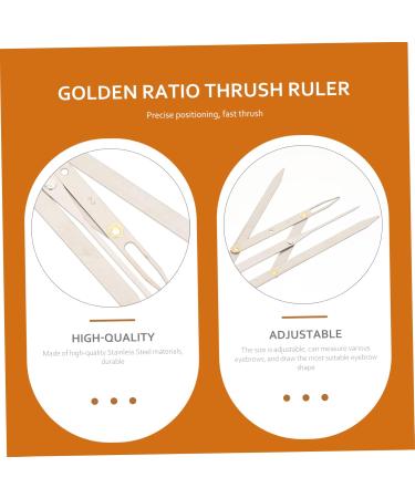 Housoutil 4 pcs Stainless Three-point Gadgets Golden Measure Tool Measuring Tools Stencils Generation Steel 25x5x0.6cmx4pcs Silverx4pcs - Buy Online on GoSupps.com
