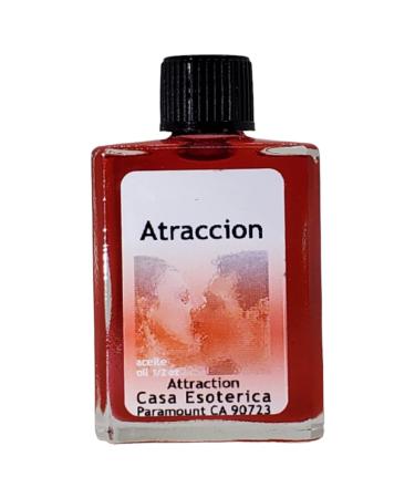 Attraction (Atraccion Aceite) Spiritual Anointing Oil by CASA ESOTERICA MAGICK SPACE - Draw Positive Energy - Increase Love Money & Success-0.5 FL OZ (1 Pack)