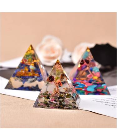 Buy Handmade Repwey Crystal Pyramid - Chakra Energy Generator for Meditation & Home Decor (Style 3 1PC) - Buy Online on GoSupps.com