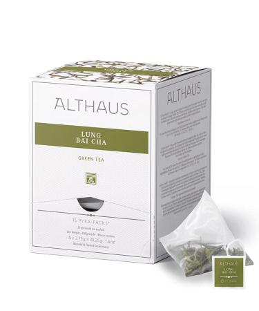 Althaus Althaus Lung Bai Cha Green Tea in Pyramid Pouch Natural Chinese Green Tea 15 x 2.7 g