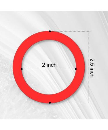 Hook and Loop Throwing Game Replacement Rings - Black/Red - 12pcs | Family & Adult Fun Indoor/Outdoor Game - Buy Online on GoSupps.com