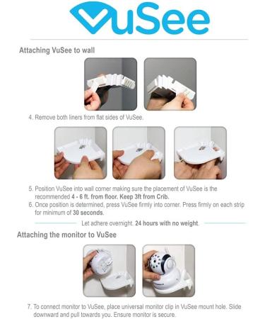 VuSee Corner Baby Monitor Shelf | Universal & Compatible | Safe Cord Management - Buy Online on GoSupps.com
