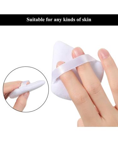 12-Piece Triangle Powder Puff Set for Flawless Makeup Application - Washable & Reusable Foundation Sponges in Black & White (Large & Small) - Buy Online on GoSupps.com