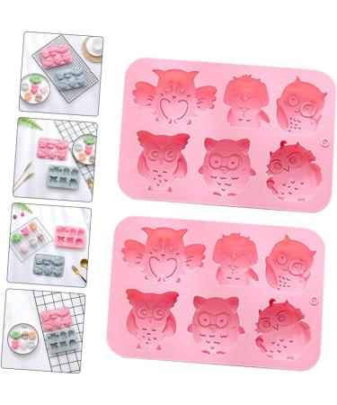 MAGICLULU 10 Pcs Baking Cake Mold Chocolate Mold Candy Chocolate Owl Soap Molds Silicone Mold Silicone Soap Animal Cookie Silicone Baking Mold Owl Candy Molds to Bake Silica Gel Tool 19.9x13.8cmx5pcs Pinkx5pcs - Buy Online on GoSupps.com