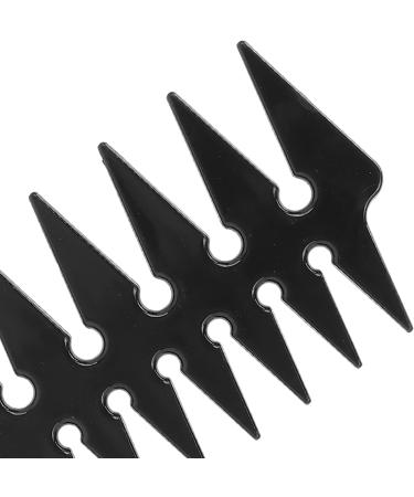 Wide Tooth Hair Comb Double Sided Oil Styling Comb for Men Portable ABS Material (Black) - Buy Online on GoSupps.com