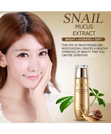 BIOAQUA Repair Snail Mucus Cream Moisturizing Skin Smooth Hydrate Wonderful Vitality 130 ml/4.57fl.oz 4.57 Fl Oz (Pack of 1) - Buy Online on GoSupps.com