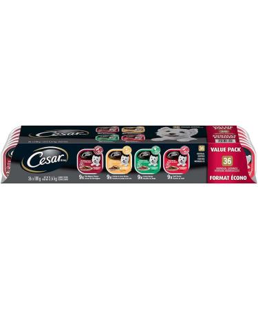 Cesar Food for Small Dogs Variety Product of U.S.A 36 X 100 Grams Net Wt 3600 Grams - Buy Online on GoSupps.com