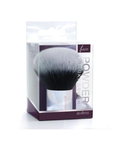 Blusher Brush Large Makeup Brushes Round Brush Head Wide Coverage Powder Foundation Brush Synthetic Bristles for Bronzer Powder Blush or Highlighter Kabuki Make up Brushes - Bright 02 silver