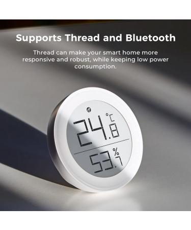 Qingping Thermometer Hygrometer Sensor for HomeKit | Wireless Temperature & Moisture Monitor | iOS Compatible | E-Link Display - Buy Online on GoSupps.com