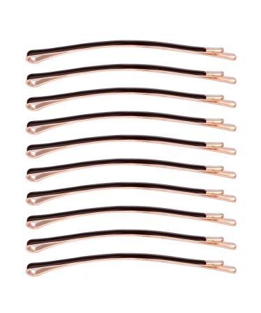 Yishenyishi Pack of 10 Curved Jumbo Bobby Pins Hair Clips (Brown) - Buy Online on GoSupps.com