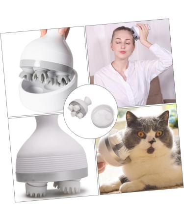 GLEAVI 2pcs Scalp Massager Tool - Head Massage Brush Claws - Abs White - Enhance Relaxation & Health - Buy Online on GoSupps.com