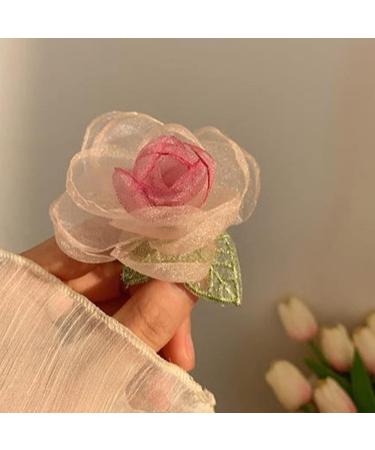 Flower Hair Scrunchies Flower Hair Clip Rose Scrunchies Rose Barrettes Rose Hair Clip Flower Hair Barrettes Rose Hairpin - Buy Online on GoSupps.com