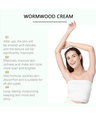 Wormwood Cream - Natural Wormwood Cream Herbal Ingredients Ointment Firming and Tightening Body Cream Incense Wormwood Cream Moisturizing (1Pcs) - Buy Online on GoSupps.com