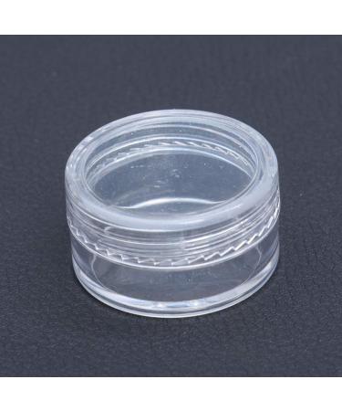 Frcolor 5g 5ml Empty Plastic Round Cosmetic Containers with Lid - 50pcs Transparent Clear - Ideal for Travel & DIY - Buy Online on GoSupps.com
