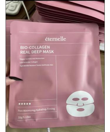  ternelle Eternal Organic Collagen Moisture Mask Deeply Hydrating 32g x 4 Pieces Minimizes Pores and Tightens - Buy Online on GoSupps.com