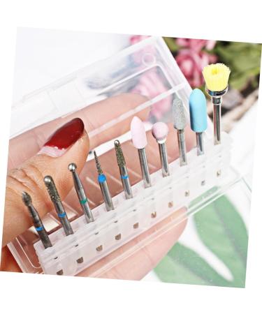 minkissy Nail Drill Kit Diamond Cuticle Nail Bits Nail Drills for Acrylic Nails Nail Drill Bits for Acrylic Nails Manicure Drill Bits Diamond Nail Drill Bit Tungsten Steel Grinding Head medium Picture 1 - Buy Online on GoSupps.com
