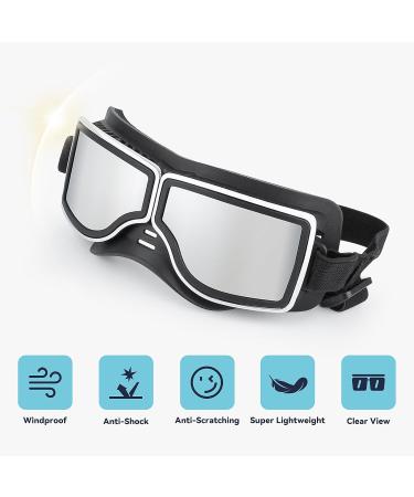 Petleso Adjustable UV Protective Dog Glasses for Large Dogs - Cool Motorcycle Style Sunglasses for Medium/Large Breeds - Buy Online on GoSupps.com