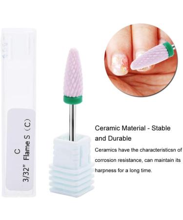 Nail shop professional nail polisher nail manicure tool 5 Types Ceramic Cylinder Shape Grinding Head Nail Drill Bit for Nail Polishing Manicure Tools(04#) - Buy Online on GoSupps.com