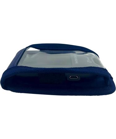 Sevas Diabetic Care Shoulder Bag for Freestyle Libre 1 2 & 3 - Dark Blue with Belt Clip & Viewing Window - Perfect for Diabetes Management - Buy Online on GoSupps.com