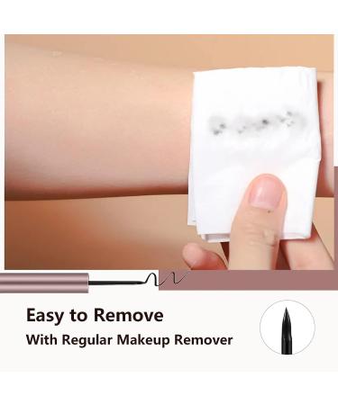 Rosarden Waterproof Liquid Eyeliner Pencil - Smudge Proof, Quick Dry, Long Lasting Matte Formula for Precise Thin Lines - Easy to Control Liquid Liner Pen - Buy Online on GoSupps.com