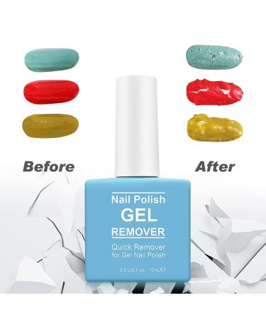 Professional Gel Nail Polish Remover Set - Fast No Soak Removal with Cuticle Pusher & Scraper - 3 Piece Kit for Perfect Nails - Buy Online on GoSupps.com