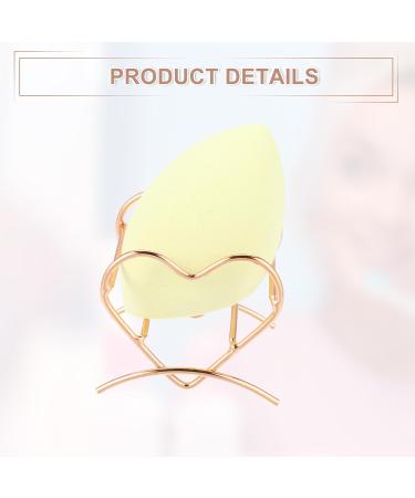 VOCOSTE 3pcs Love Shaped Makeup Sponge Holder | Rose Gold Cosmetic Egg Case & Drying Stand for Beauty Tools - Buy Online on GoSupps.com