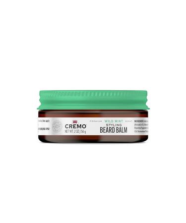 Cremo Styling Beard Balm - Wild Mint Scent - Nourishes, Shapes, and Styles Longer Fuller Beards - 2 Ounces - Buy Online on GoSupps.com