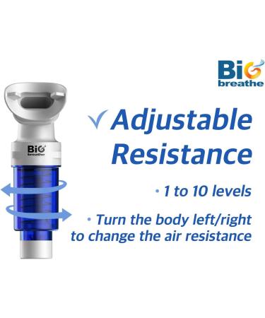 Bigbreathe IMT Middle(Blue) | Inspiratory Muscle Trainer for Amateurs & Singers - Buy Online on GoSupps.com