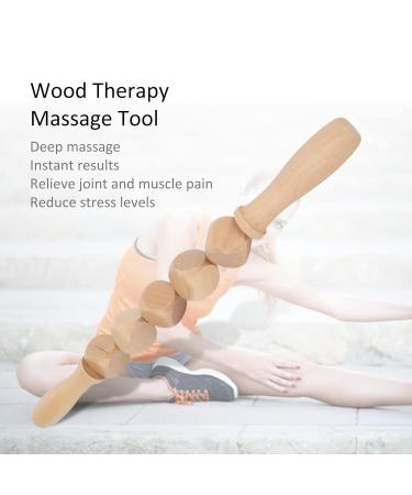 Holz Therapy Massager - Handmade Wood Massage Roller for Lymphatic Drainage & Cellulite Relief | Muscle Pain Relief Device - Buy Online on GoSupps.com