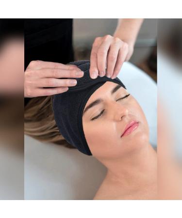 TSHAOUN 6-Piece Adjustable Spa Headbands for Makeup Yoga Shower & Sports - Black Hair Straps with Magical Adhesive Tape - Buy Online on GoSupps.com
