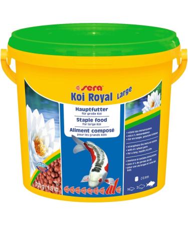 Sera 07126 Koi Royal Nature Large - Premium 6mm Koi Fish Food (3.8L) | Natural Preservative-Free Feed for Healthy Koi Growth - Buy Online on GoSupps.com