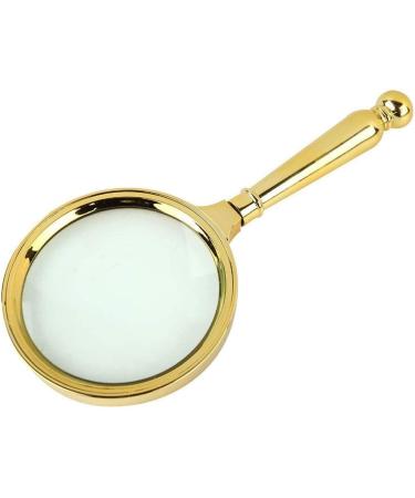 Magnifying Glasses for Hobbies Reading Magnifier 80mm Copper Magnifying Glass Hand-held Magnifying Glass Magnifying Glass Antique Hand-held Magnifying Glass for Welding Assembly Repair Styling