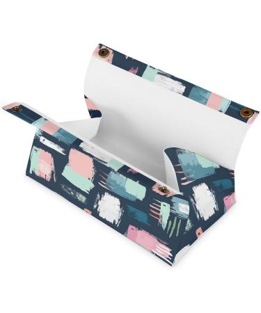 Tissue Box Cover Tissue Box Holder Brushstroke Art Pattern Print Tissue Holder Travel Tissue Packs Facial Paper Holder Decorative Holder - Buy Online on GoSupps.com