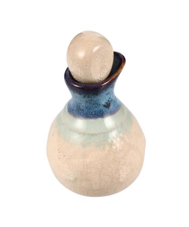 Housoutil 1 Set Aromatherapy Bottle Ceramic Oil Porcelain Soy Sauce Olive Oil Pot Dispenser Empty Bottle Diffuser Ceramic Perfume Essential Oil Bottle Ceramics White Perfume Bottle 9.5X5.5cm White