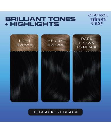 Clairol Nice'n Easy Cr me Permanent Hair Color - Oil Infused Naturally Looking Black (1 Pack) - Buy Online on GoSupps.com