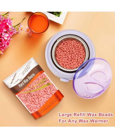 Acwoo 500g Pink Waxing Pearls Kit with 10 Spatulas - Hair Removal for Women & Men | Legs Face Arms Armpits Back Depilation - Buy Online on GoSupps.com