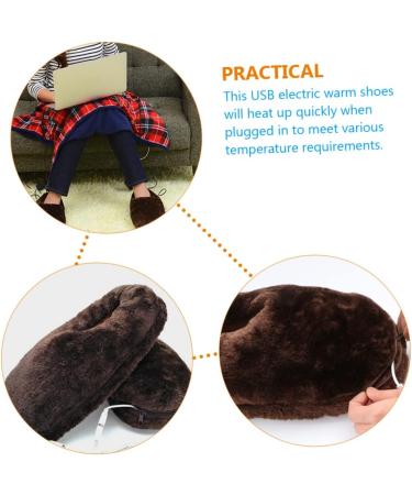 BiUdeco Heated Slippers for Women - Electric Foot Warmers Winter Comfort & Massage | Plush Footwear for Cold Weather - Buy Online on GoSupps.com