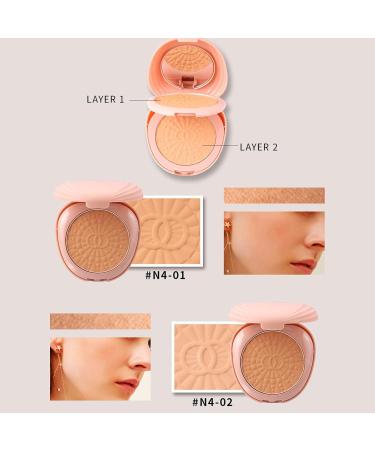 Matte Loose Setting Powder Compact - Waterproof Setting Powder Smooths Skin & Minimizes Shine | Brighten Skin Color Blemish Long-Lasting Matte Finish for Girlfriend Wife 4# - Buy Online on GoSupps.com