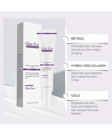 Retinol Intense Reactivating Eye Cream Korean Anti-Aging Repair Eye Cream Retinol Eye Cream Instant Lift Plus Retinol Intense Reactivating Serum Retinol for Anti-Aging Skin (2) - Buy Online on GoSupps.com