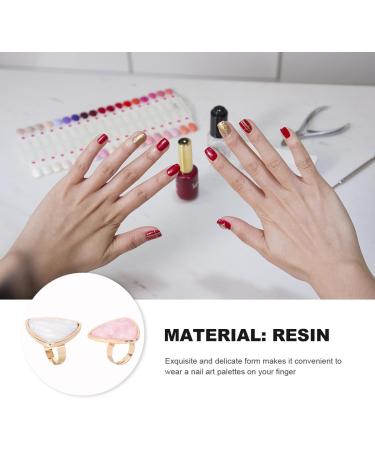 Angoily Palettes pour Bagues Ongles en R sine Motif Coquillage 2 Pi ces Plateau de M lange Compact pour Nail Art Outil Portable Manucure Artistique et Salon - Buy Online on GoSupps.com