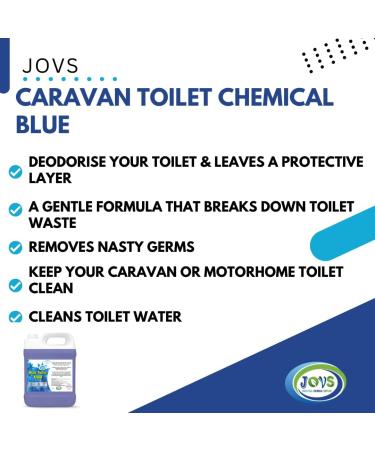 Blue Toilet Fluid 2 x 5 Litre Motorhomes & Caravans | Eco-Friendly Odour Eliminator | Up to 50 Treatments - Buy Online on GoSupps.com