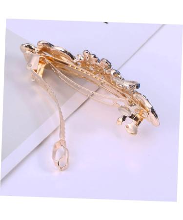 minkissy 1pc Rhinestone Hair Clips Bridal Hair Clip Rhinestone Barrettes Crystal Hair Clips Rhinestone Hair Barrette Women Hair Clips Flower Hair Clip Bride Spring Ponytail - Buy Online on GoSupps.com