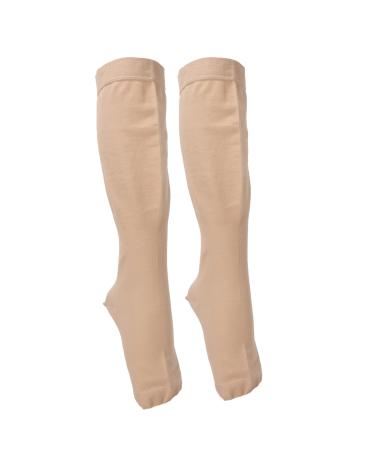 Knee Long Compression Stockings 23-32 MmHg Stump High Varicose Veins Edema Women Men Nursing Stockings (4XL)