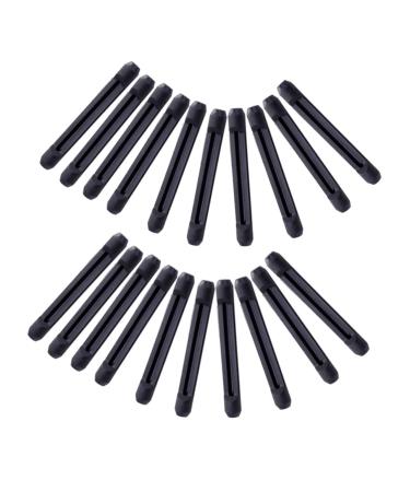 Coolhiya 10 pairs of glasses silicone slide solid glasses repair set glasses ears protective glasses ear socks glasses ear holder glass holder glass holder anti-ears cozy temple cover black 5.5x0.8cm