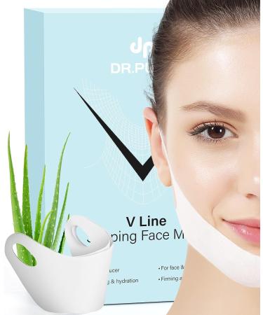 Dr. Pure Double Chin 15 Pcs Chin Strap with Aloe Vera - Neck Lift Hydrogel Collagen Mask for Women - Buy Online on GoSupps.com