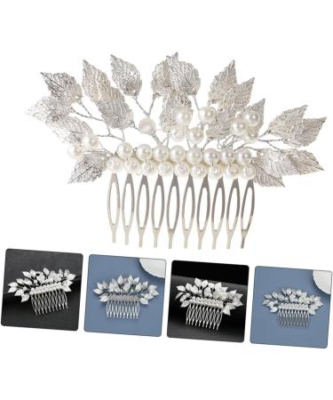 Angoily Hair Accessories Flower Side Comb Wire Hair Combs Hairdressing Side Comb Wedding Hair Clips Side Hair Combs Simple Side Comb Gold Hair Pin Tiara Zinc Alloy Delicate Bride - Buy Online on GoSupps.com