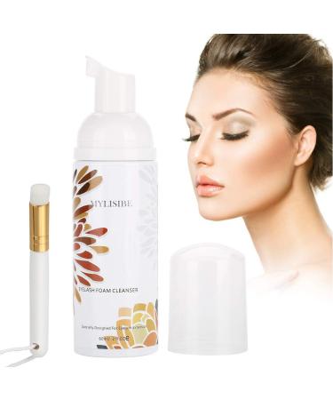 Eyelashes shampoo professional eyelashes foam cleaner eyelash extension cleaner soft foam wash for removing oil make -up residues